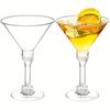 20 Pcs Clear Disposable Wine Glass 5 Oz Goblet Party Supplies Plastic Margarita Glasses Champagne