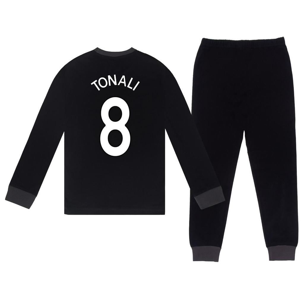 Newcastle United FC Boys Sandro Tonali 8 Long Pyjama Set