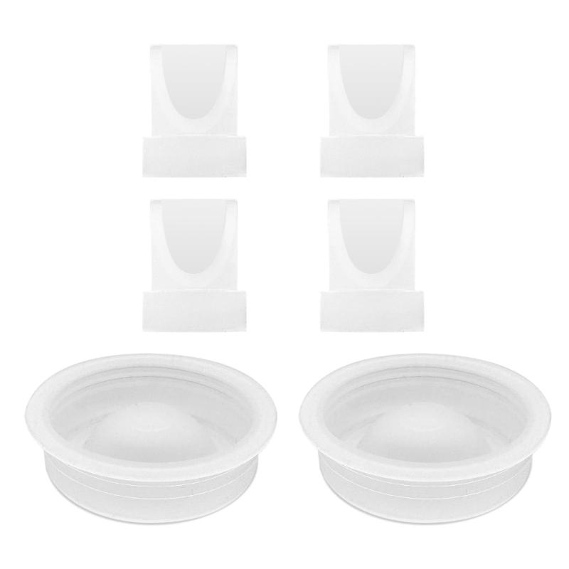 Efficient Milk Expression Replacement Set Secure Seal Breast Pump Part Duckbill Valves & Diaphragm Set for V1/V2 Pumps