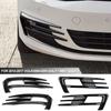 2 шт. для Volkswagen Golf 7 /Golf 7.5 MK7 GTI GTD R Standard TSI TDI 2013-2019 глянцевый черный автомобильный бампер противотуманная фара решетка крышка отделка