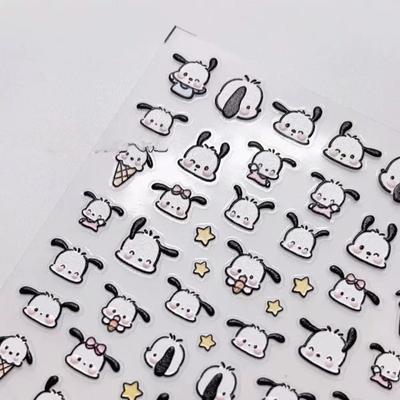 Cangmi новый мультфильм милая девушка сердце высококачественный маникюр наклейка ПВХ прозрачный клей задняя часть Di креативный