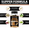 Panax Ginseng 2800mg Extra Strength Capsules, Herbal Supplement Blend with Ginkgo Biloba, Ashwagandha, Green Tea & Beetroot, Energy & Focus Support