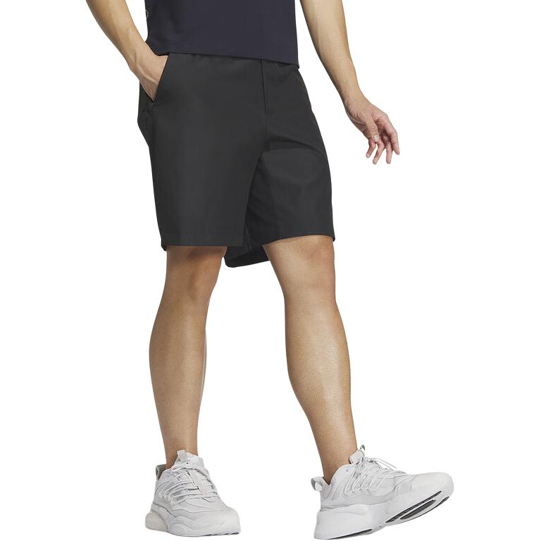 adidas Однотонные дышащие тканые спортивные шорты на молнии для мужчин, черные IT1885