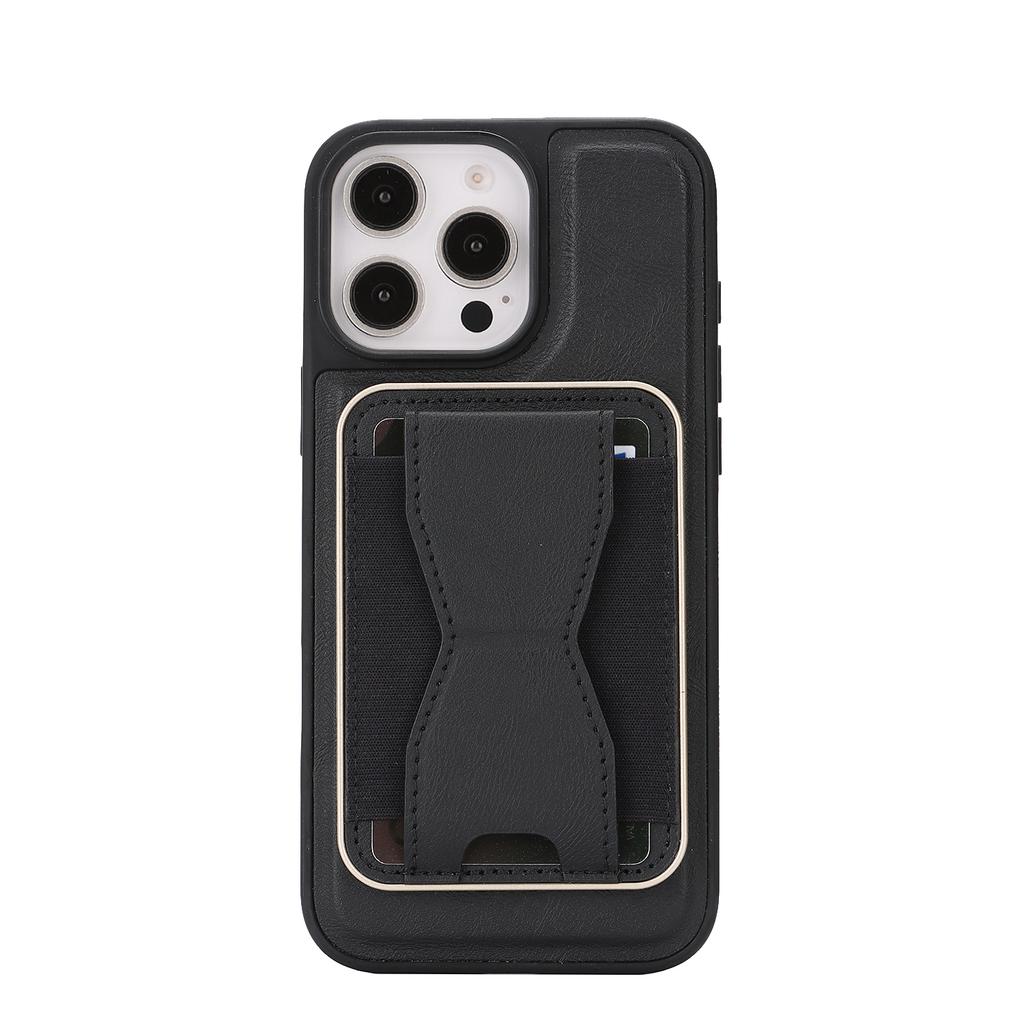For iPhone 14 Pro Case Compatible with MagSafe Leather Back Phone Cover with Detachable Card Holder Kickstand