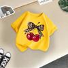 Children's Casual Short-sleeved T-shirt - Summer Girl's Cute Cherry T-shirt