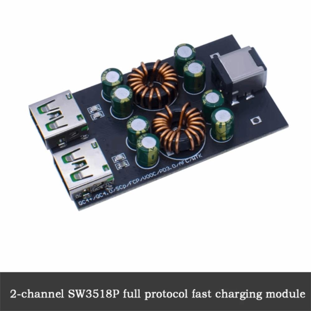 1 2 4 Way USB Type-C Quick Charge Adapter Step Down Buck Boost Module  Mobile Phone Charging