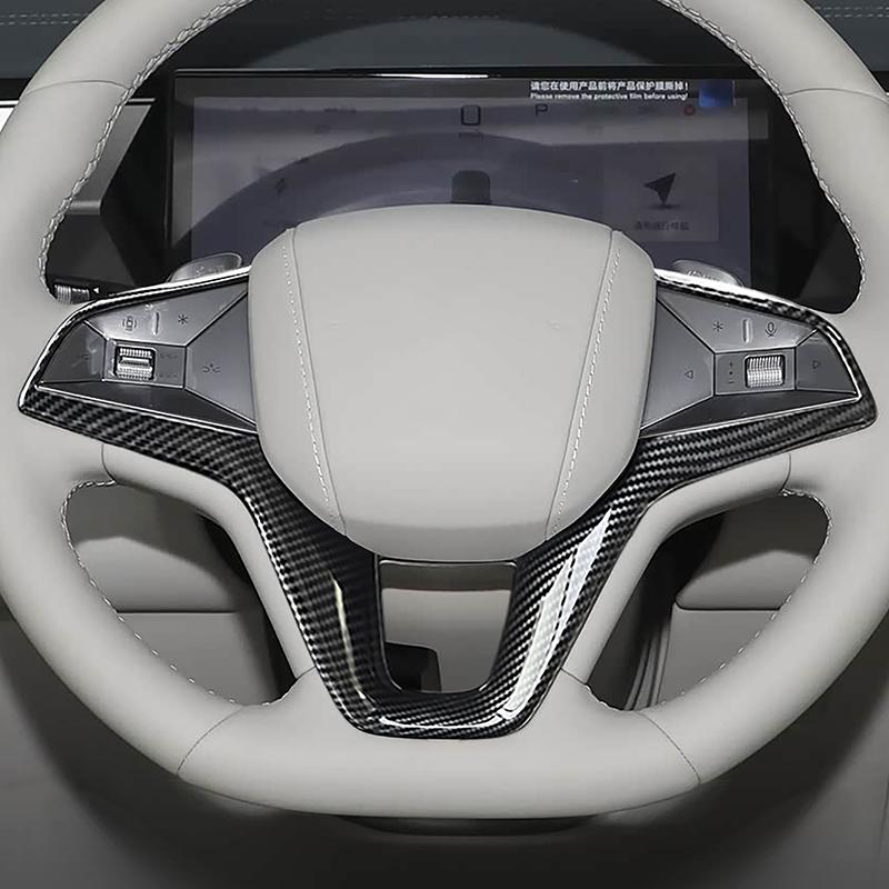 Car Styling Steering Wheel Frame Decoration Cover Trim For BYD Tang 2025 Carbon Fiber Color Interior Accessories