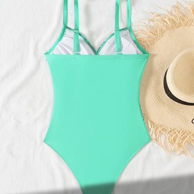 Новый слитный сексуальный купальник с утягивающей талией, боковой кулиской, нерегулярным принтом, сексуальный купальник на бретелях