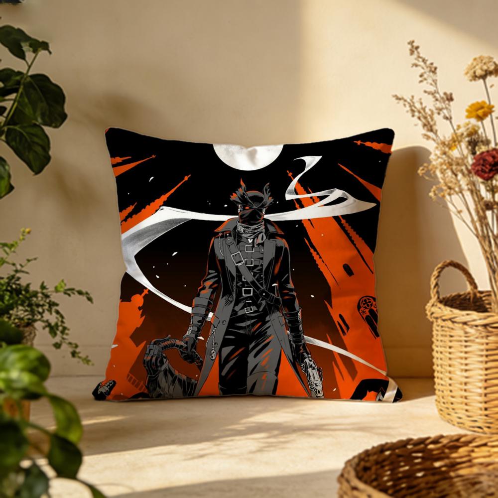 Fashion BBloodborneses Cushion Cover Versatile DoubleSided Pillow Case Fit for Sofa Bed Car  Daily Decor