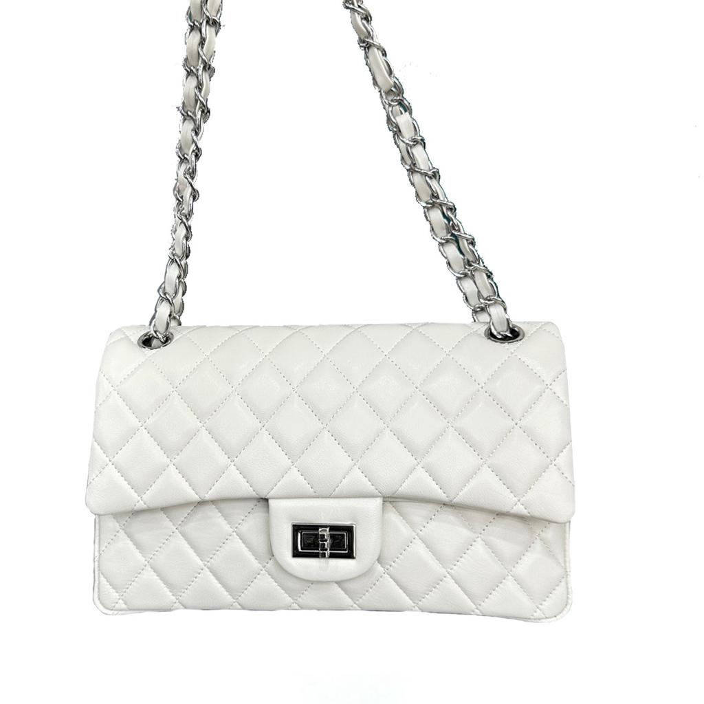 Новая модная универсальная сумка-мессенджер из овчины первого слоя с ромбовидной цепочкой, для通勤, под мышку, на плечо, портативная женская сумка