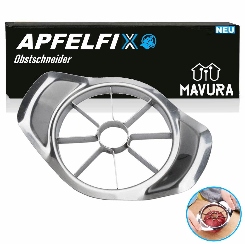 APFELFIX Stainless Steel Apple Slicer Apple Cutter Pear Slicer Fruit Slicer Corer