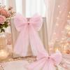 Tulle Christmas Tree Ornaments Mesh Xmas Vibe Decor Bow Atmosphere Christmas Wreaths Bow  Christmas