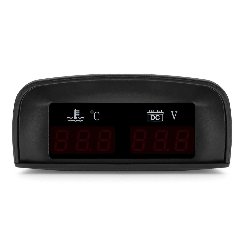 2 IN 1 Water Temperature Gauge Digital Led Voltmeter For Car Truck Motorcycle Car Temperature Sensor 10mm 1/8 NPT Celsius Degree