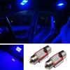 2 Pcs Blue 31mm 10 SMD LED Festoon Bulbs for Car Dome Map Lights Home Decor