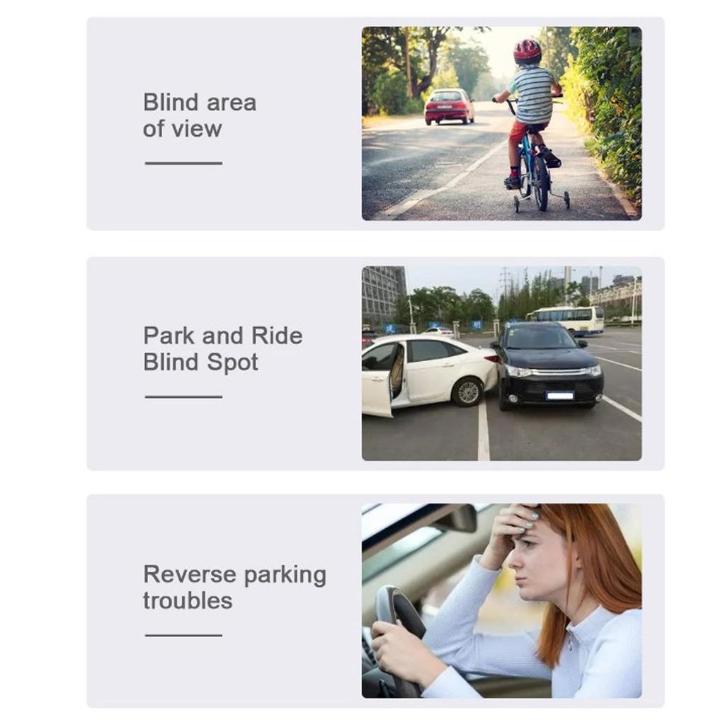 Камера слепых зон автомобиля, ночное видение, помощь, водонепроницаемая, крепление на ленте, камера бокового вида для системы видеонаблюдения автомобиля