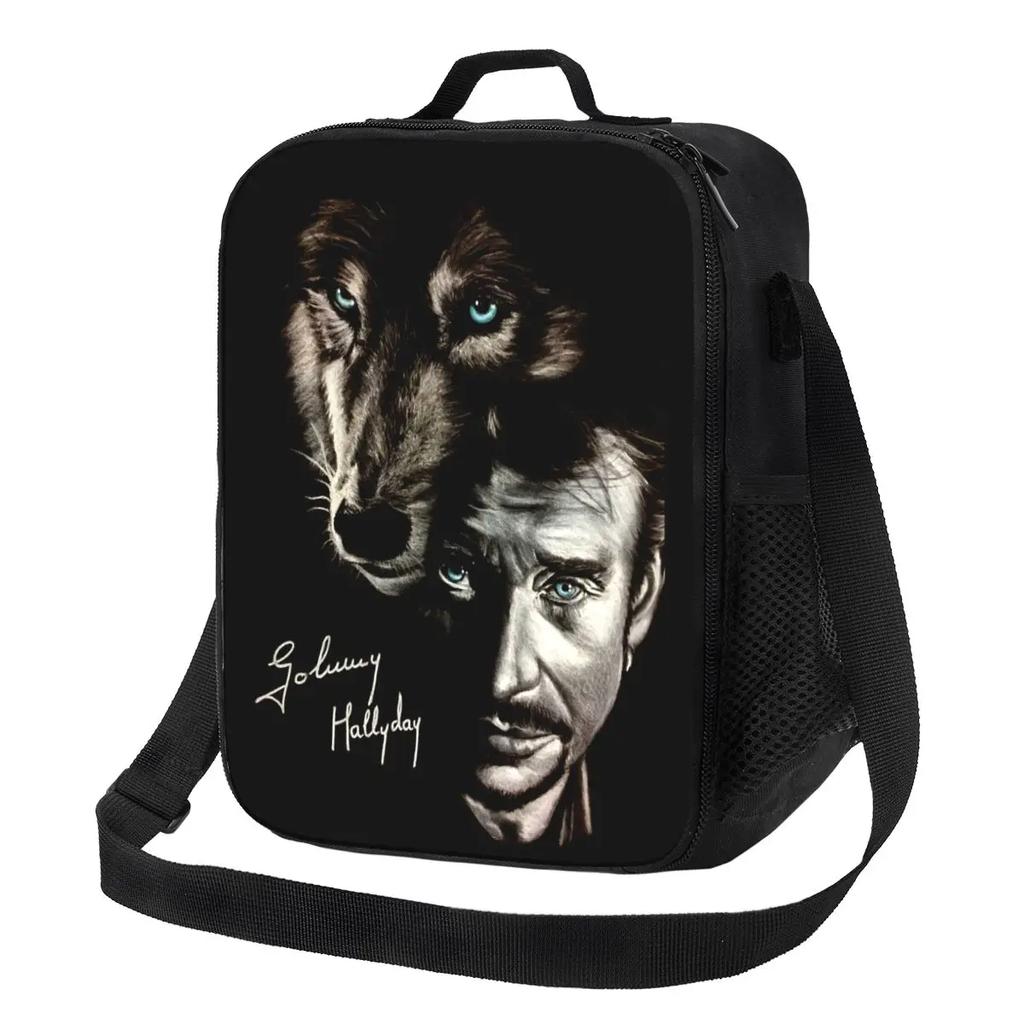 Johnny Hallyday французский певец многоразовый ланч-бокс многофункциональный тяжелый металл рок-охладитель термосумка для еды школьная изолированная сумка для обеда