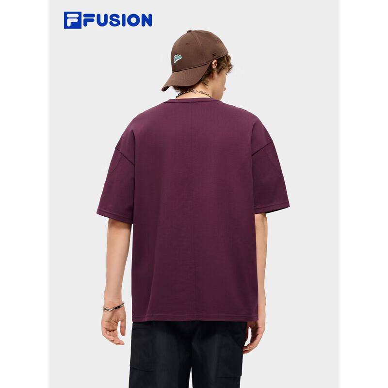 FILA FUSION Unisex Knitted Short-Sleeve Cool-Feel T-Shirt