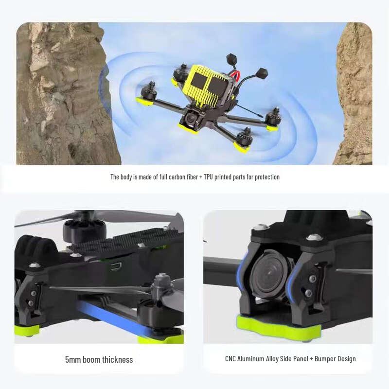 E-Voyage HD Freestyle 5-inch Mini FPV Drone