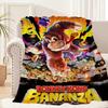 Game D-Donkey K-Kong Bananza Blanket Blanket for Couch Sofa Travel Home Picni Flannel Blanket birthday gift Warm Comfortable