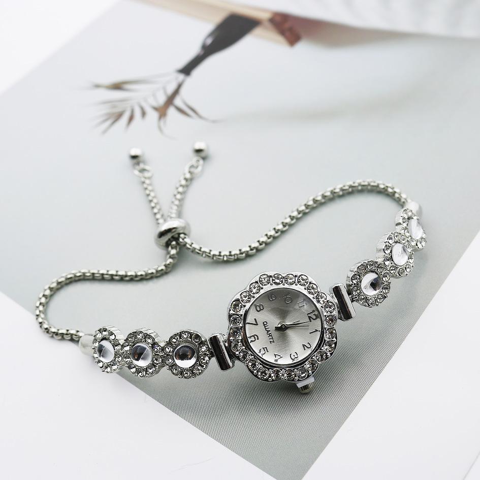 Женские часы Браслет из халцедона Часы на шнурке Свободная регулировка Легкая роскошь Темперамент Мода Кварцевые часы