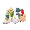 Cute And Soft Plush Vegetable Keychain Toys Including Garlic Onion Chili And Characters Corn