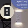 Cover Outlet Wall Socket Plate Double Led Night Light Sensor Plug Coverplate