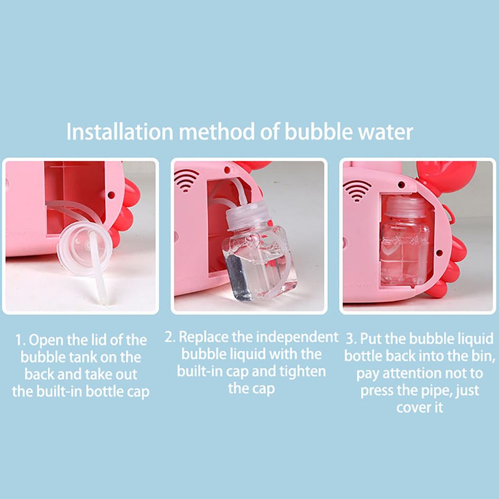 Машина для мыльных пузырей игрушка-краб огнетушитель электрический детский уличный летний игрушка 60 мл