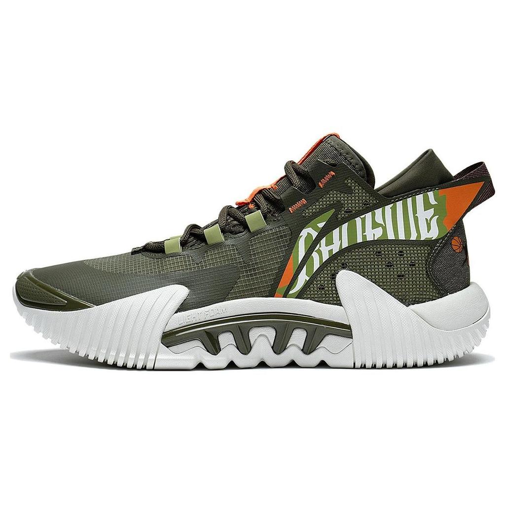 Баскетбольные кроссовки Li Ning Reversal 2 Low, удобные, универсальные, амортизирующие, нескользящие, износостойкие, низкие, мужские, зеленые ABFS003-12