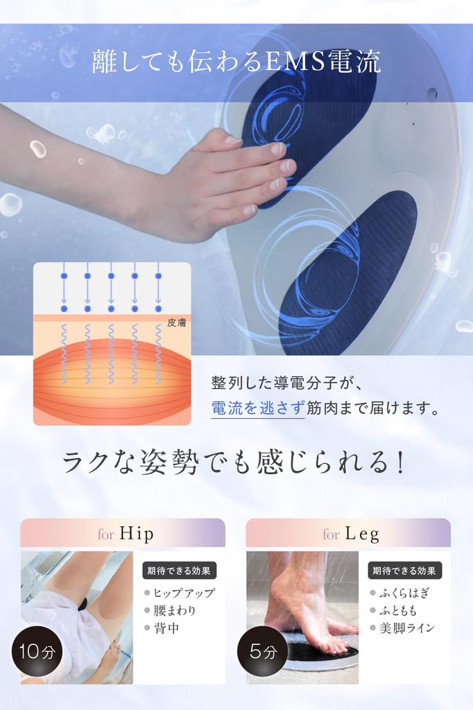 Представленный в EMS Power Up Wavewave Hydro Mat коврик для ног для тренировки ягодиц и бедер, идеально подходящий для ягодиц и подошв, идеально подходящий для купания или в качестве подарка