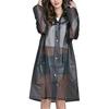 Women's  Rain Jacket Outdoor  Transparent Waterproof Windproof  Coat Outwear