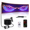Devil Eye Car RGB LED Pixel Panel Light APP Control Soft Foldable Ambient Light DIY Programmable LED Panel Display Lamps Strips