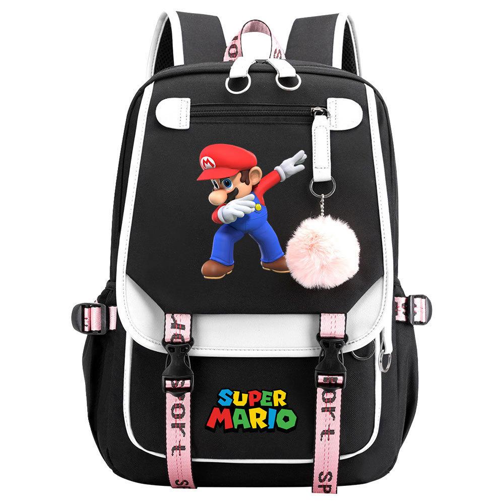 Super Printed Usb Teen Student School Bag Men'S And Women'S Casual Webbing Flip Backpack