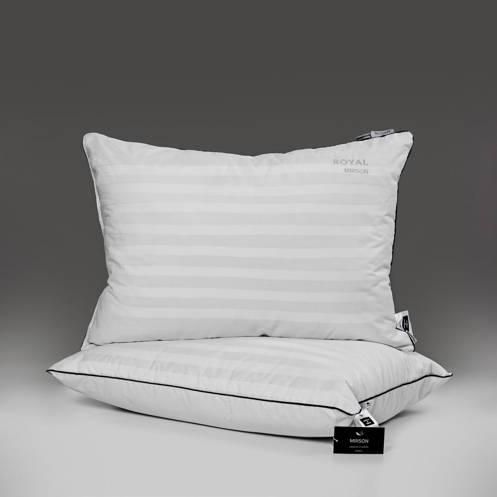 Down-Filled Pillow №3050 Royal Pearl — 90% down, 10% feather, Fill Power 350, Medium.