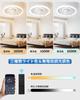 ZXhome 50см Потолочный вентилятор с поворотом и вращением на 360°, Циркулятор, Дневной свет, Нейтральный белый, Теплый белый, Бесступенчатая регулировка цвета и яркости, Двигатель постоянного тока,