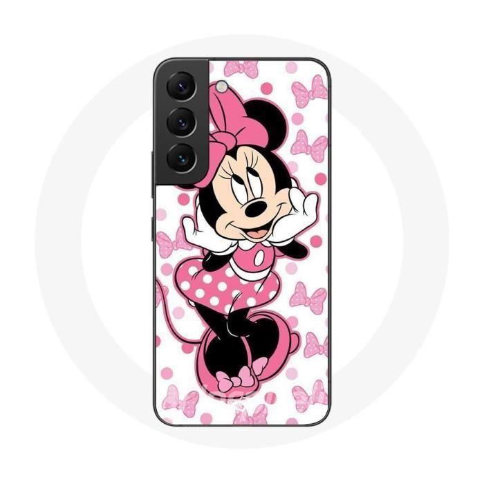 Coque pour Samsung Galaxy S21 FE Minnie Mouse Dessin animé mignon rose