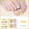 White Flash Toe Nail Sticker Removable Toenail Nail Stickers New Foot Nail Stickers  Foot Toe