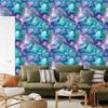 Wallpaper Ink blue, turquoise, purple and celadon 50x1000