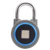 Fingerprint Portable   Lock Smart Padlock Keyless AntiTheft Security Door Tool IP65 Waterproof for Bag Drawer Suitcase(Gray Blue )