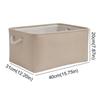 Multi-Purpose Collapsible Laundry Basket Rectangular Linen Storage Box Portable with Handle Folding Storage Baskets Closet