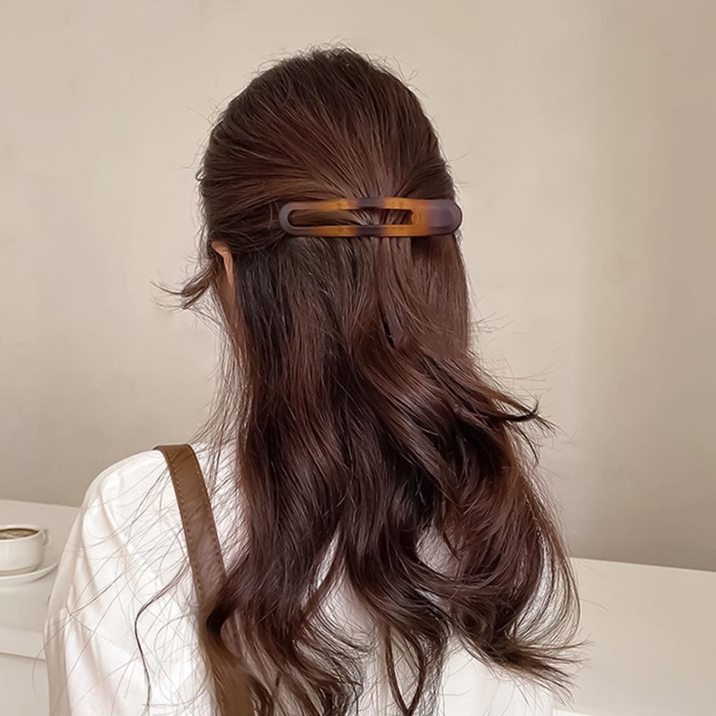 Винтажная матовая заколка для волос для женщин, модная, с индивидуальностью, с градиентным контрастом, заколка-уточка, аксессуары для волос для девочек на каждый день