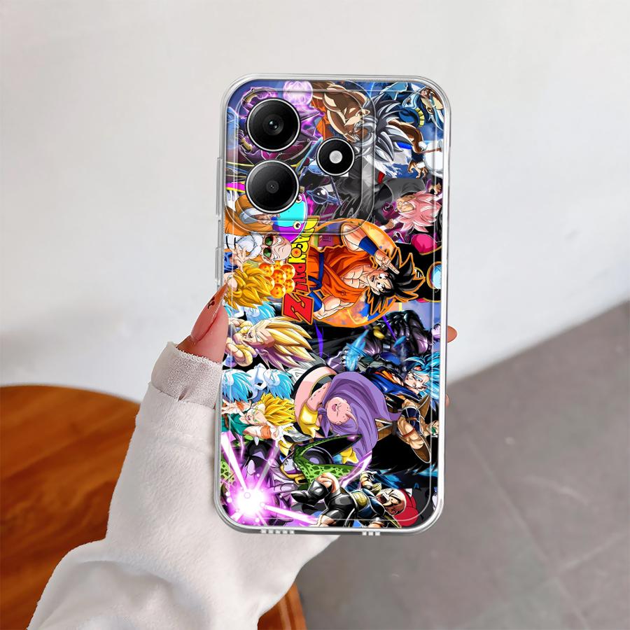 Чехол для Xiaomi Redmi Note 14 Pro Plus 13C 9 10 12S Note 13 10S 14C 11 A4 11S 12 Мягкая крышка для телефона Мультяшный Драконий Жемчуг Аниме