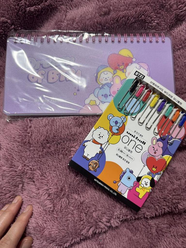 [Б/У] BTS BT21 набор из 8 штук Еженедельник