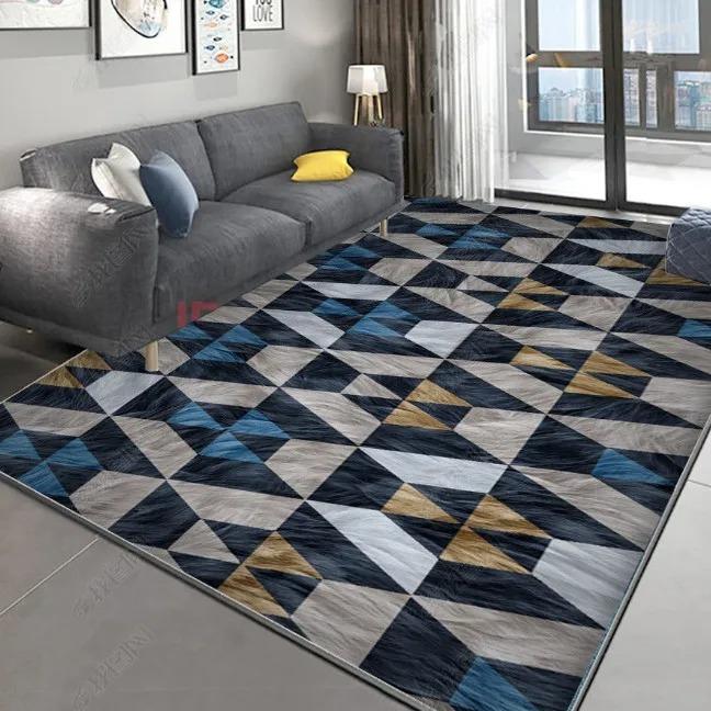Скандинавский ковер из перьев для гостиной, декор для дивана, прикроватные коврики для спальни, нескользящий моющийся домашний коврик для пола под кофейный столик