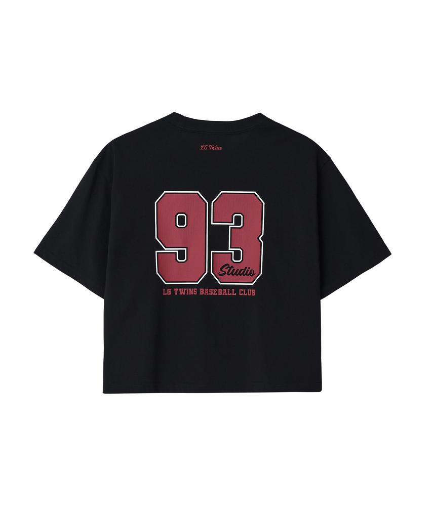 1993STUDIO [Lg Twins] Over Crop T-Shirt_Black