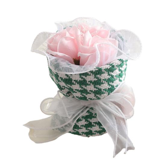 Мини-букет искусственных роз Ручная работа Декорация из искусственных цветов Романтический Подарок на День святого Валентина, День рождения для Мамы, Жены, Девушки