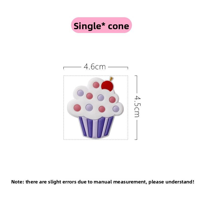 Мягкий резиновый торт, Магнит на холодильник, Магнитная наклейка, Пончик, Креативная мультяшная магнитная наклейка, Мороженое