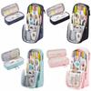 Simple Pen Storage Bag Large-capacity Student Stationary Boxes Folding Pencil Case  Children
