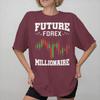 Future Forex Millionaire Chart Tee Shirt For Unisex Wounisex Printed T Shirts Cotton Clothing
