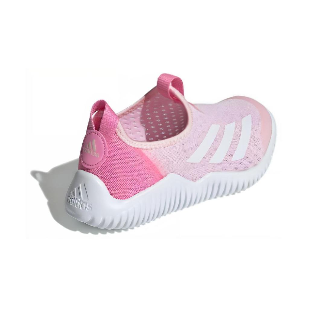 Adidas Rapidazen 2 Mesh Comfortable Versatile Breathable Low-Top Running Shoes Kids Running Shoes White Pink ID3374