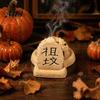 Unique Birthday Gifts Tombstone Shaped Backflow Incense Burner, 3D Printed Cone Holder for Vintage Gothic Room Decor Meditation Yoga Stress